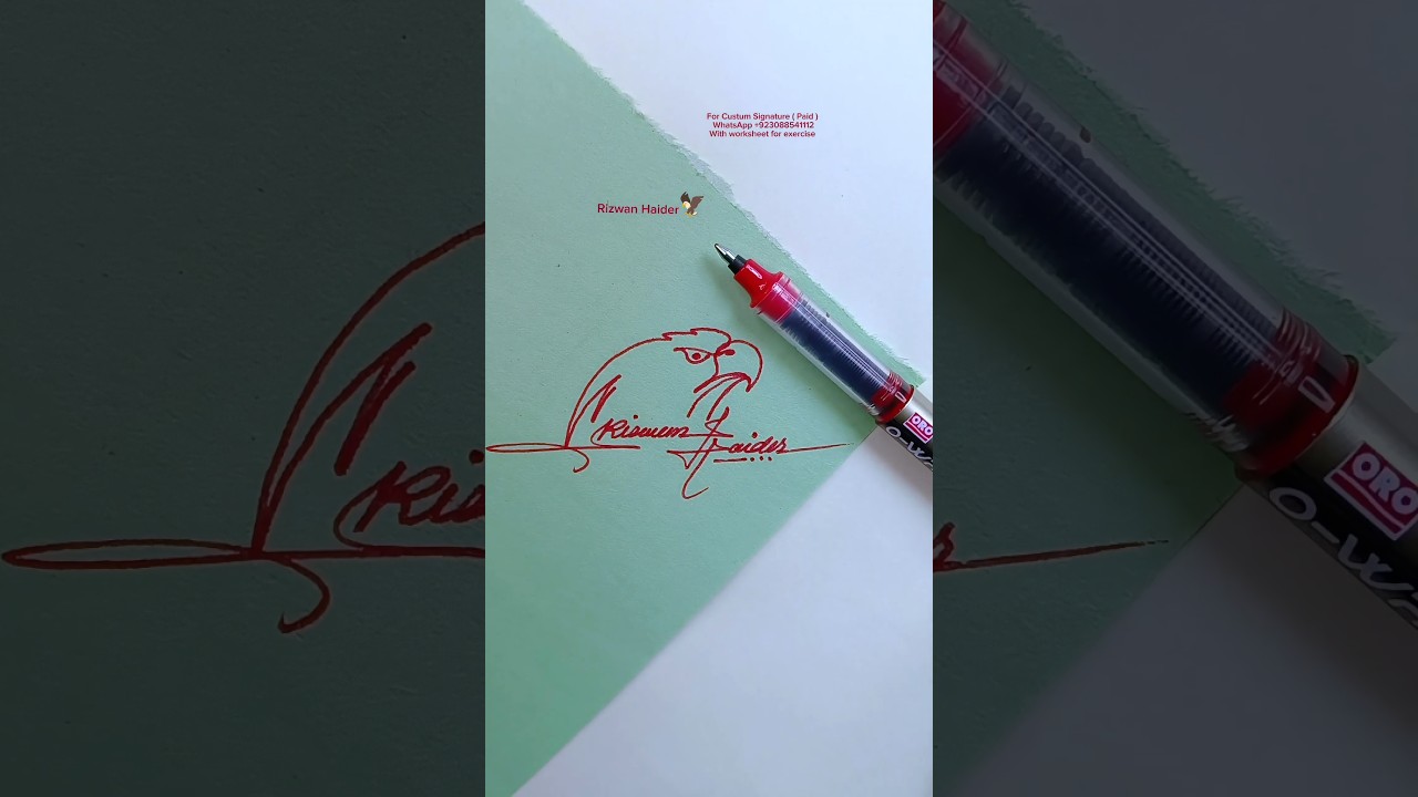 The symbol of progress 🦅 #eagle #signature #howtosign #shorts