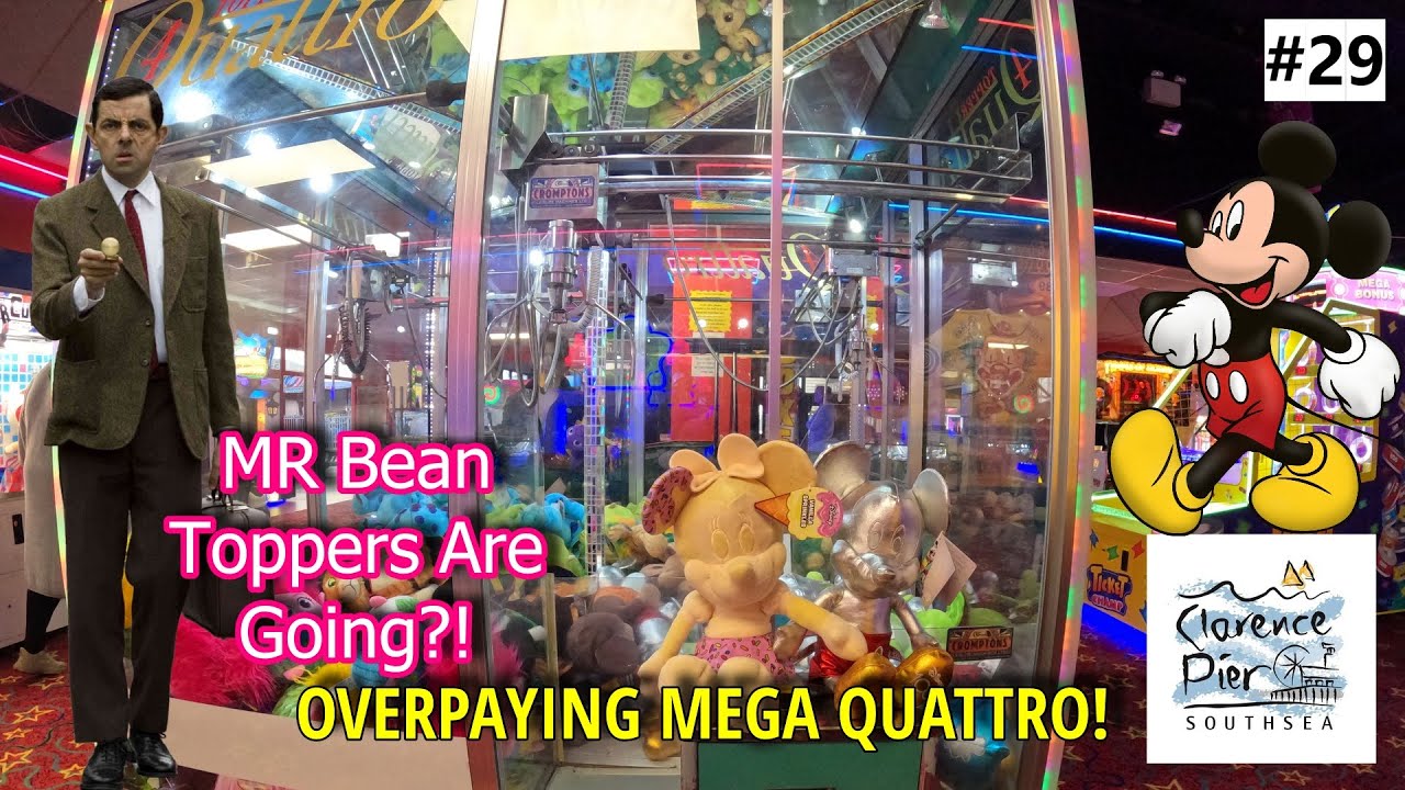 Claw Machines UK Episode #29 | Southsea Clarence Pier | Mr Bean Toppers Are Going?!