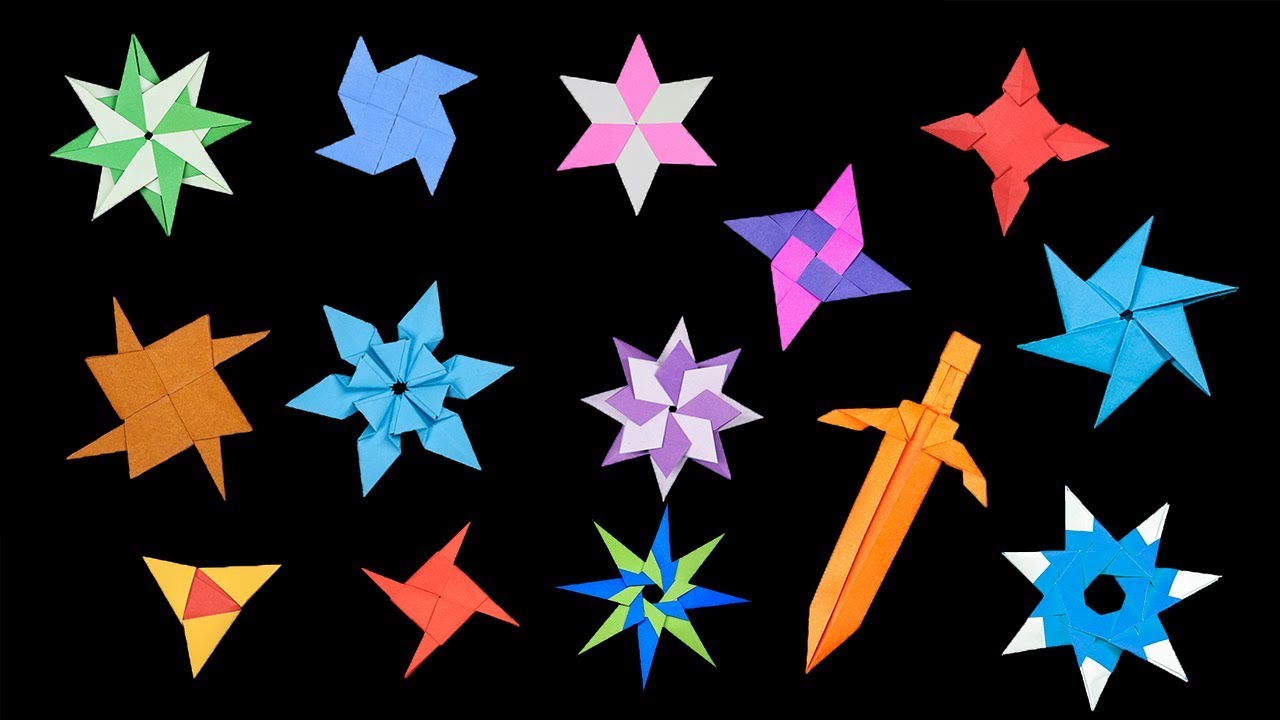 13 Easy #Origami Paper Ninja Star - How to Make Step by Step