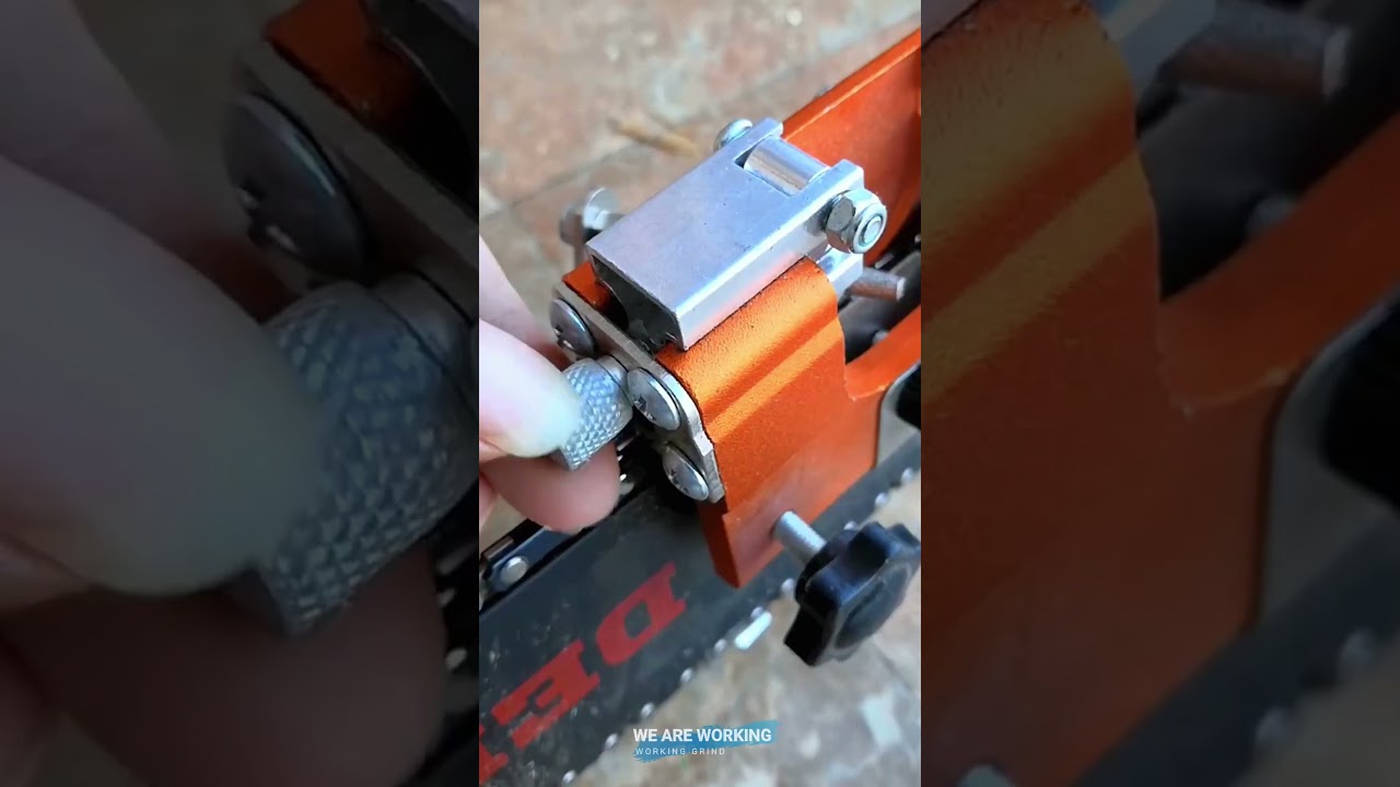 🔩 Angle-Guided Chainsaw Chain Sharpener