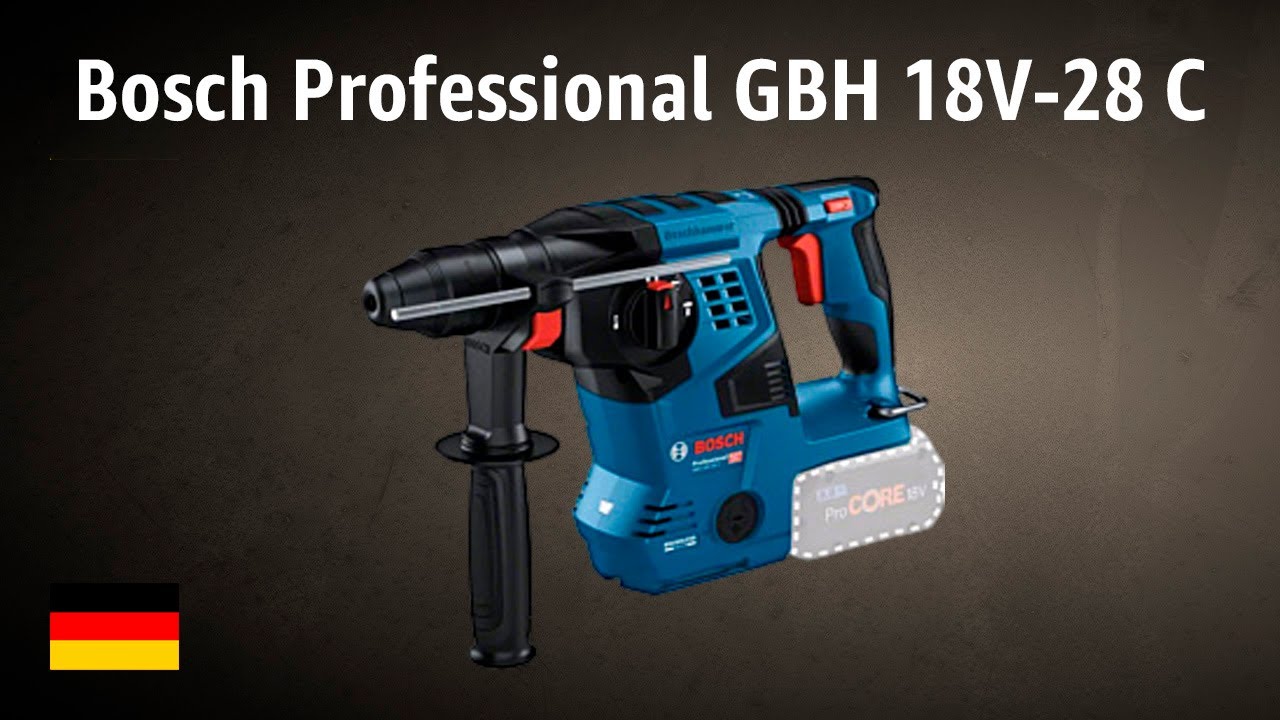 Akku-Bohrhammer Bosch Professional GBH 18V-28 C | TEST | Deutsch