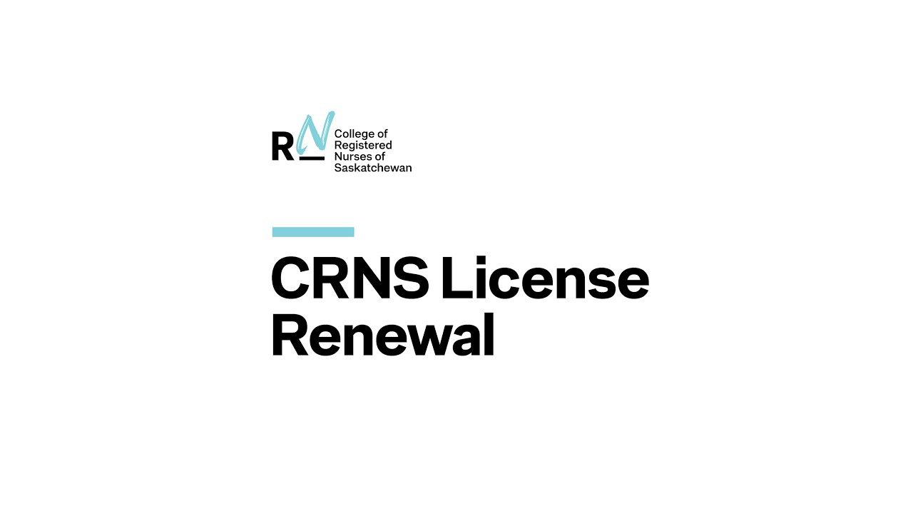 2026 CRNS License Renewal
