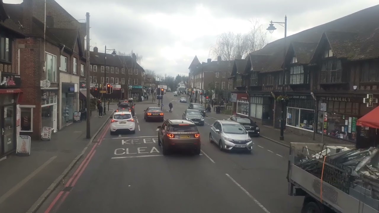 Full Journey on the Bus Route 151 - Worcester Park Station - Wallington, Shotfield. E187, SN61BJE.