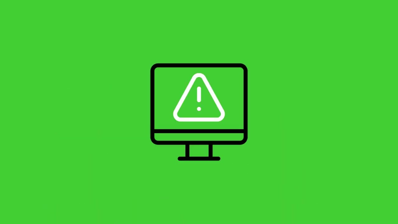 Warning Animated Icons on Green Screen Background by @pixxeledge | HD | FREE DOWNLOAD