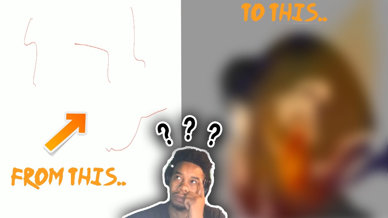 CREATING ANIME ART FROM JUST SCRIBBLES...