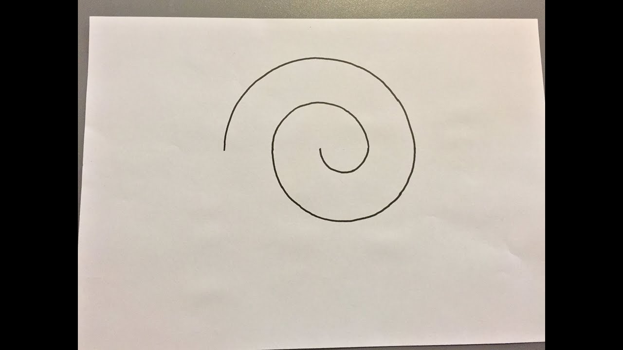 Comment Dessiner Une Spirale - How To Draw A Spiral.