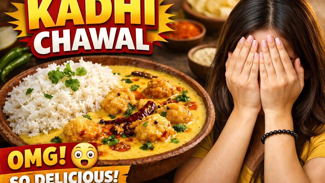 The special village style kadhi chawal 😋😋