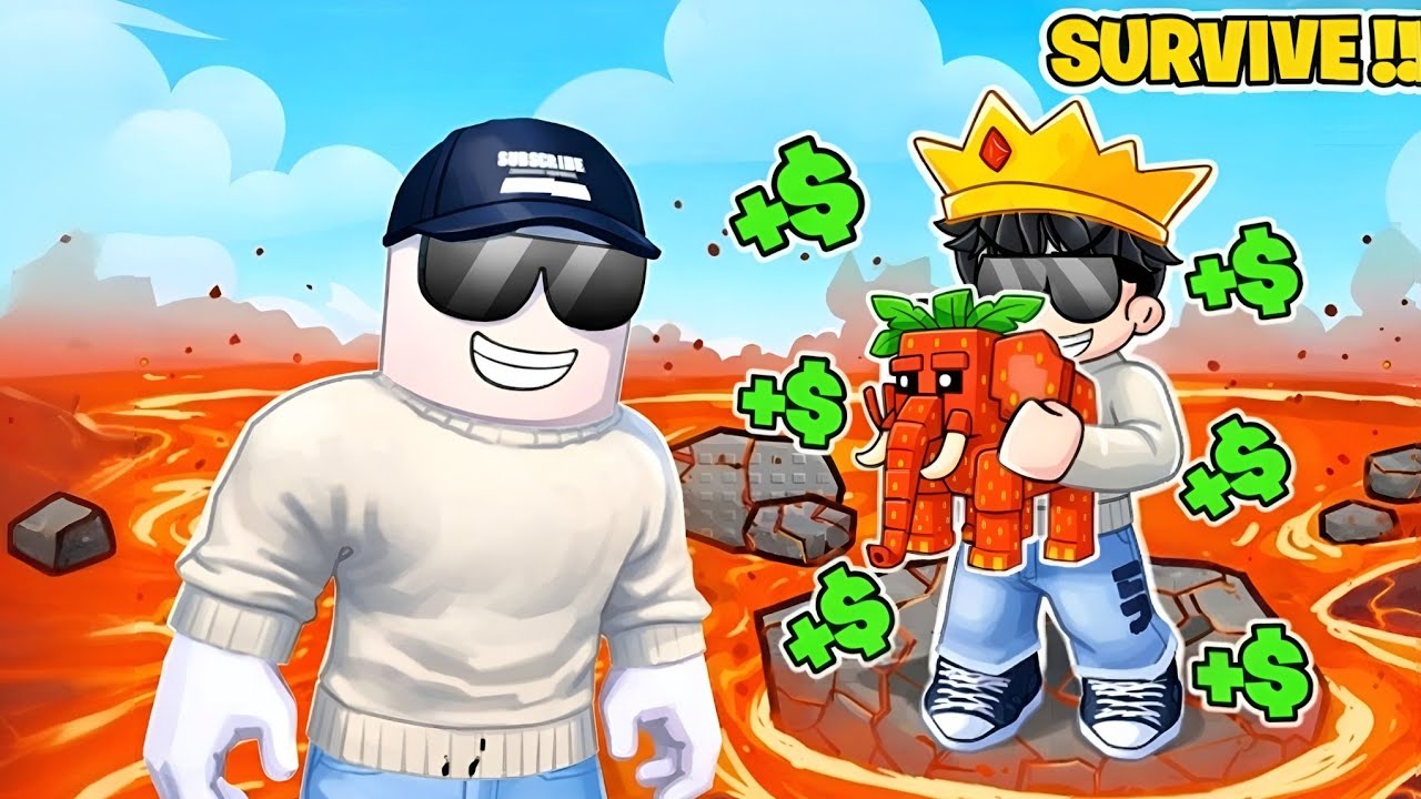 Survive  the Lava For Brainrots 🌋 | From $0 to $1 BILLION in Brainrot Roblox! 🤑