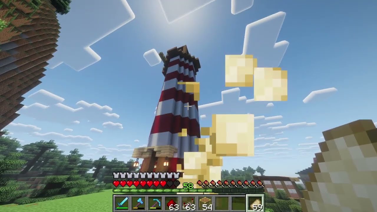 Der bau vom Leuchturm in Minecraft geht vorwärts! |Let's Play Minecraft Folge 34