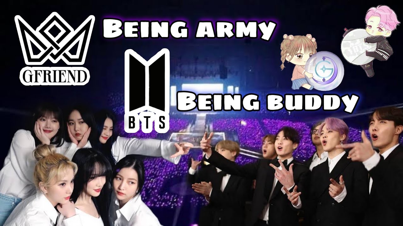 BTS being buddy's & GFRIEND being army's | k-pop fanaticzz