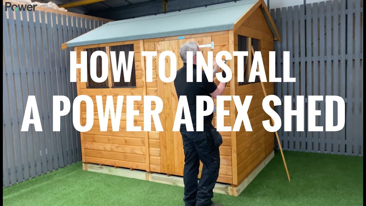 How to install a Powersheds Apex Garden Shed - Powersheds Apex Installation Video