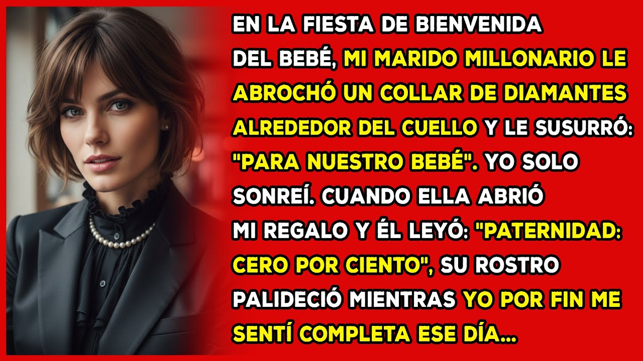 En la fiesta de bienvenida del bebé,mi marido millonario le abrochó un collar de diamantes alrededor