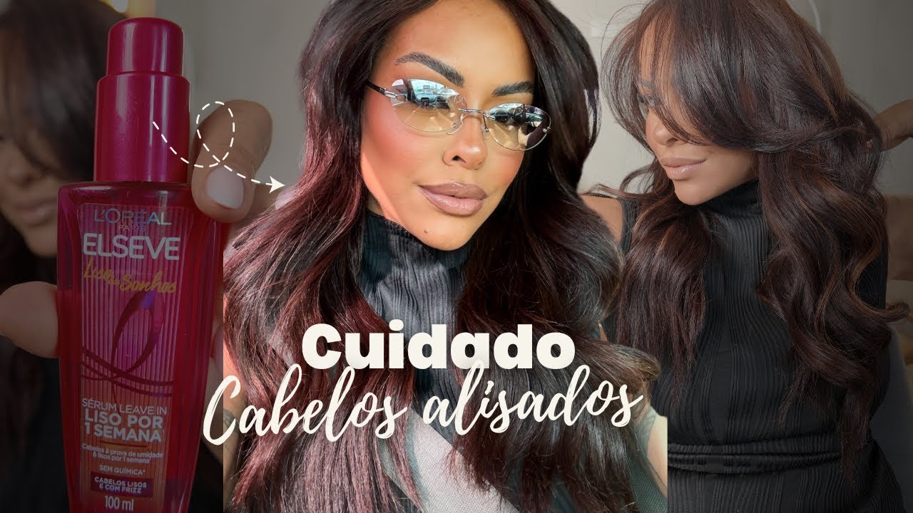 Como cuido dos meus cabelos alisados ✨🩷