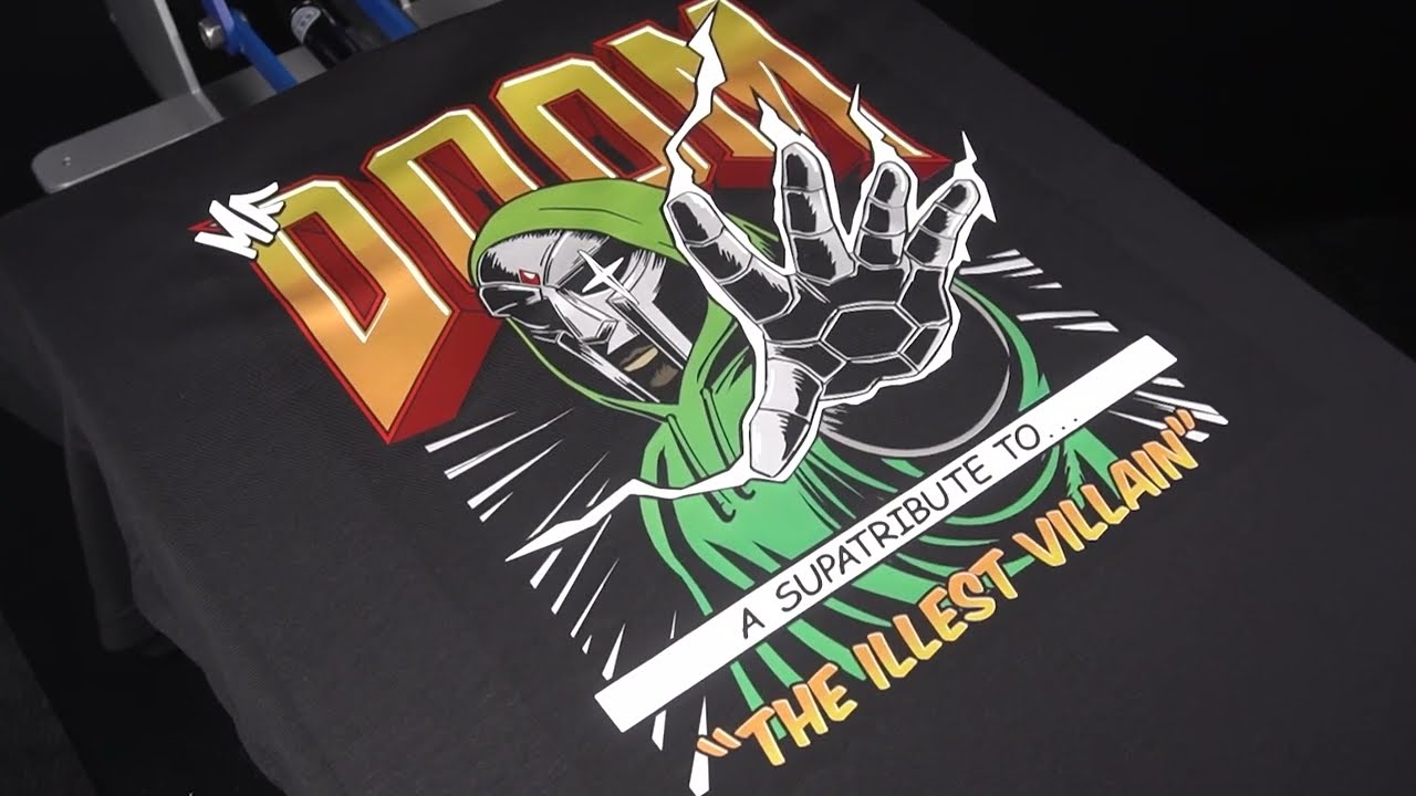 Hip Hop Merch Made with Supacolor - Tribute to MF Doom & 50th Anniversary of Hip Hop