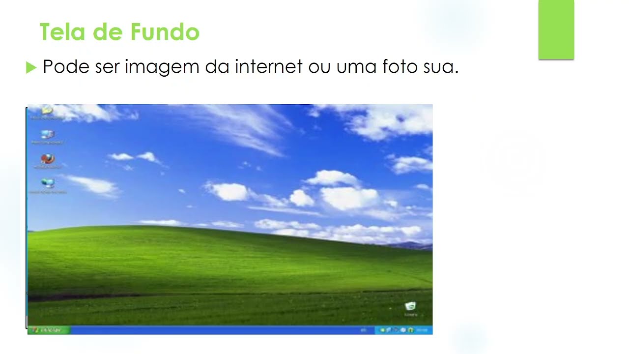 O que é AREA DE TRABALHO? CURSO DE INFORMATICA BÁSICA