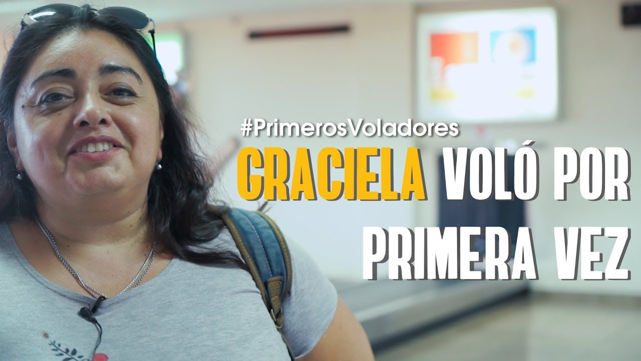 #PrimerosVoladores: Graciela vuela por primera vez! Flybondi. Vuelos baratos, pasajes en avi&oacute;n.