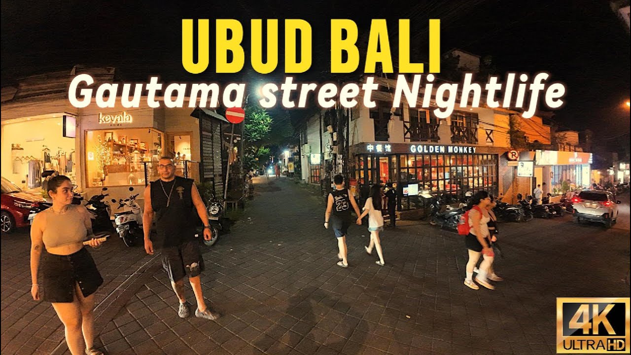 Ubud Bali Nightlife | Strolling Around Gautama Street at Night