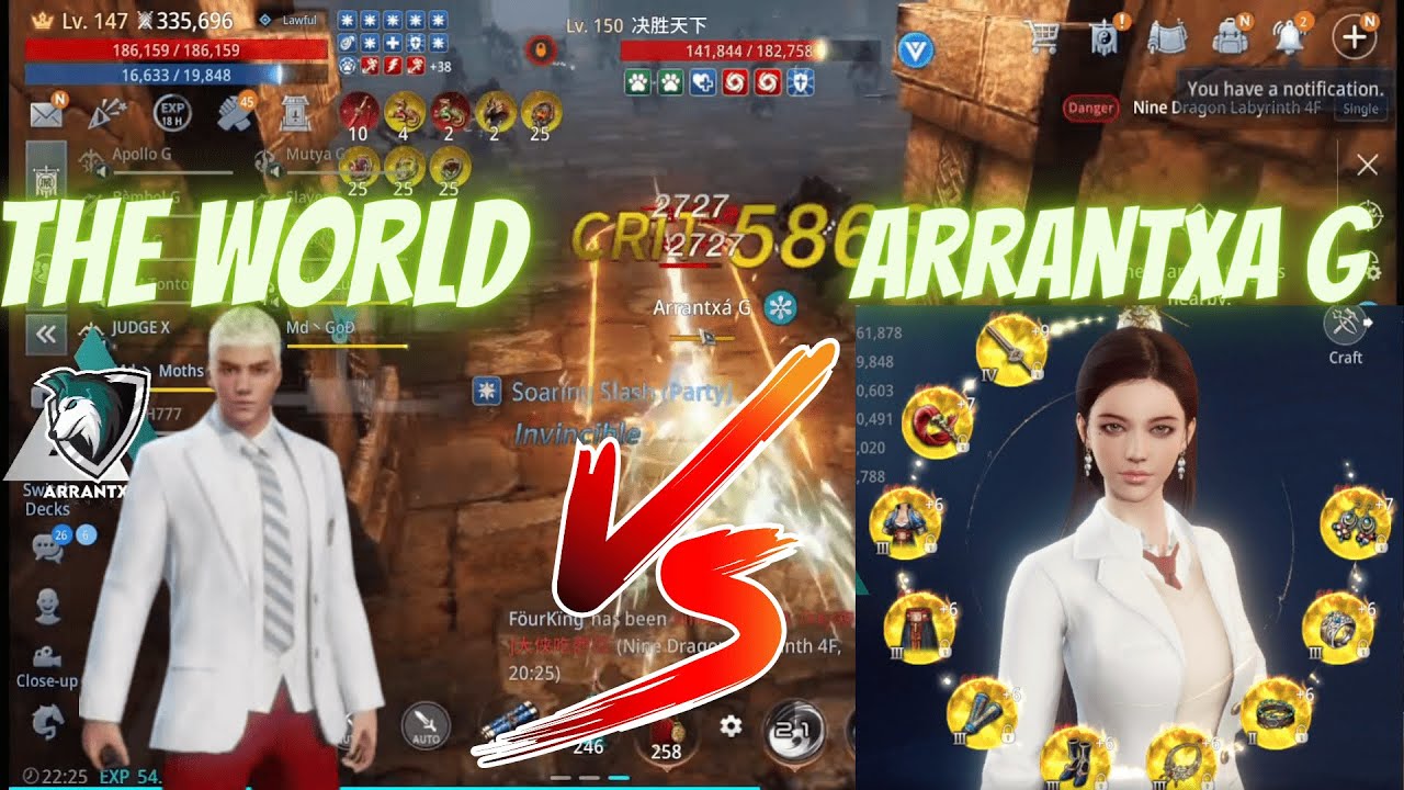 MIR4  LVL147  335K PS  (ARRANTXA G)  VS  (THE WORLD) LVL150 345K PS! #mir4 #mir4global