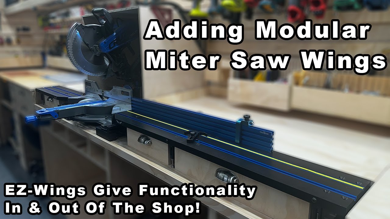 Using Job site Wings On A Shop Miter Station - Red House Tools EZ-Wings