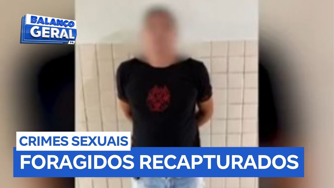 Dois foragidos por estupro de vulnerável são presos após denúncias anônimas