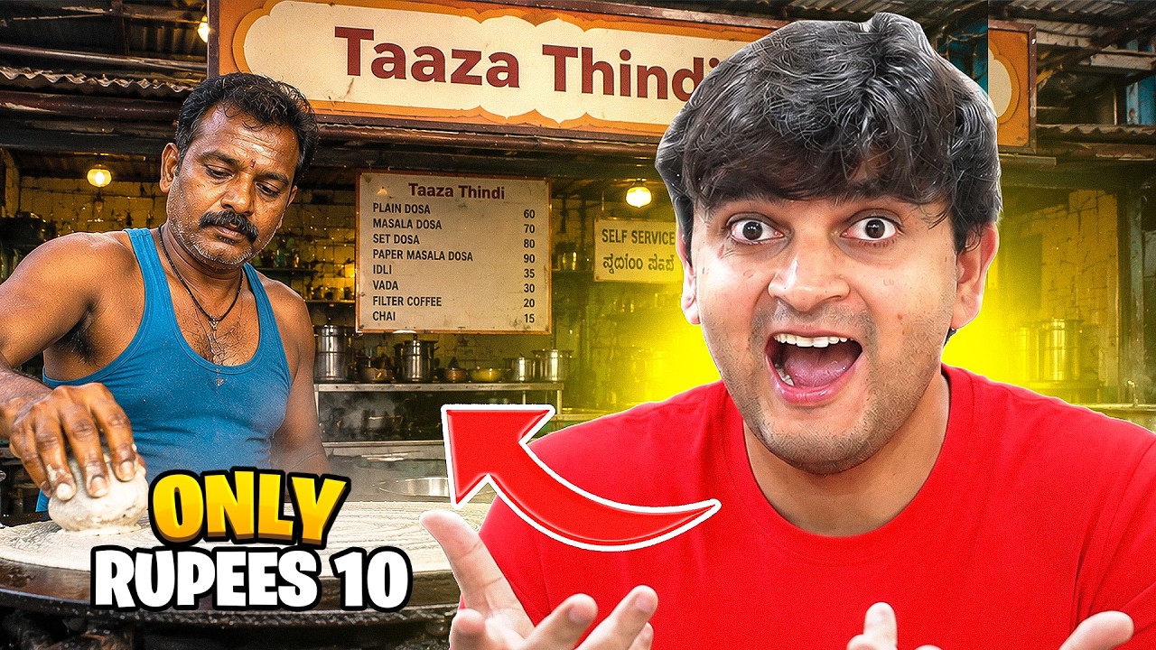 Trying Only Cheapest Dosa in Bengaluru