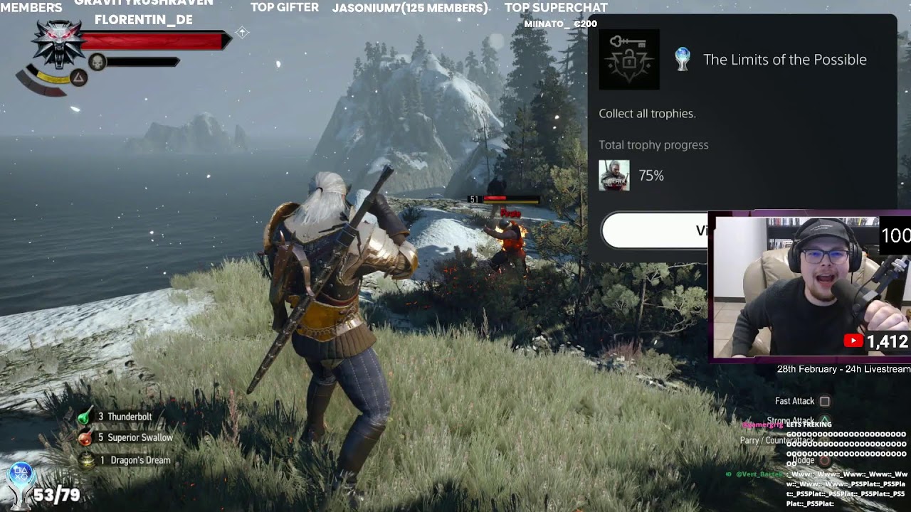100% THE WITCHER 3 - TROPHY HUNTING