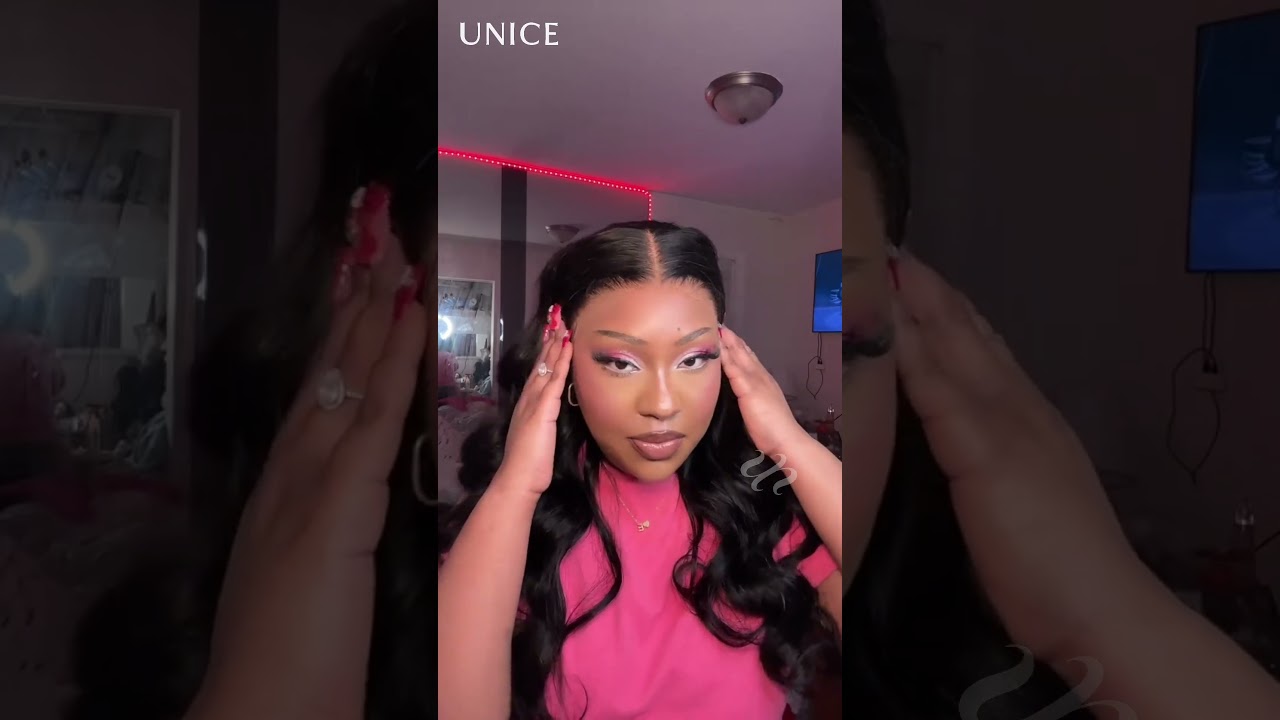 PERFECT! Effortless HD Lace Frontal Wig Install & Restyle #unicehair #unice #hairstyle #gluelesswig