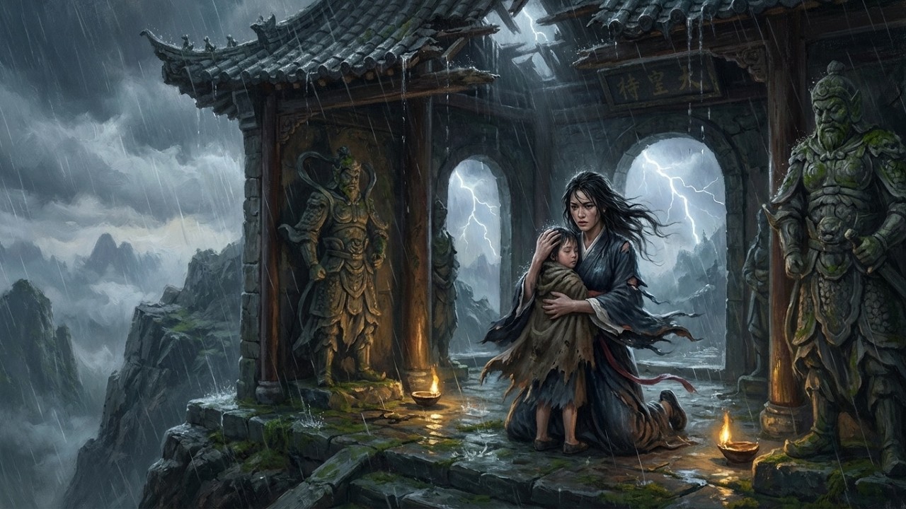 Fui desterrada bajo la lluvia y tuve que salvar a mi hijo sola dentro de un antiguo...|AI Ficción
