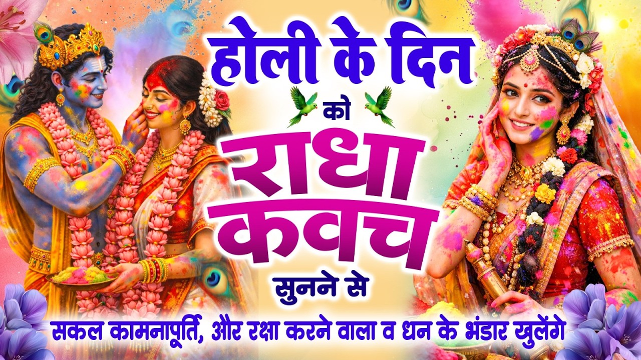 होली के दिन राधा कवच को सुनने से सकल कामनापूर्ति और रक्षा करने वाला व धन के भंडार खुलें~Radha Kavach