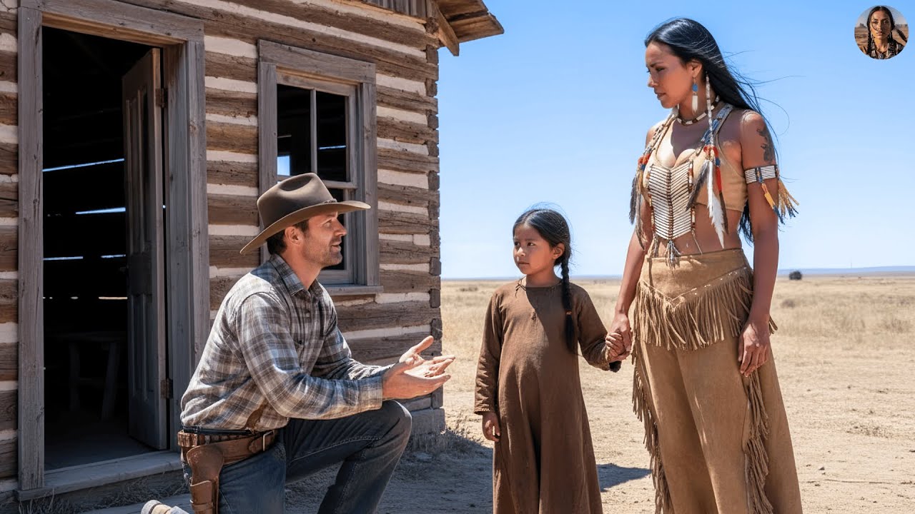 Un vaquero acogió a una niña apache perdida… sin saber que era hija de una hermosa viuda apache