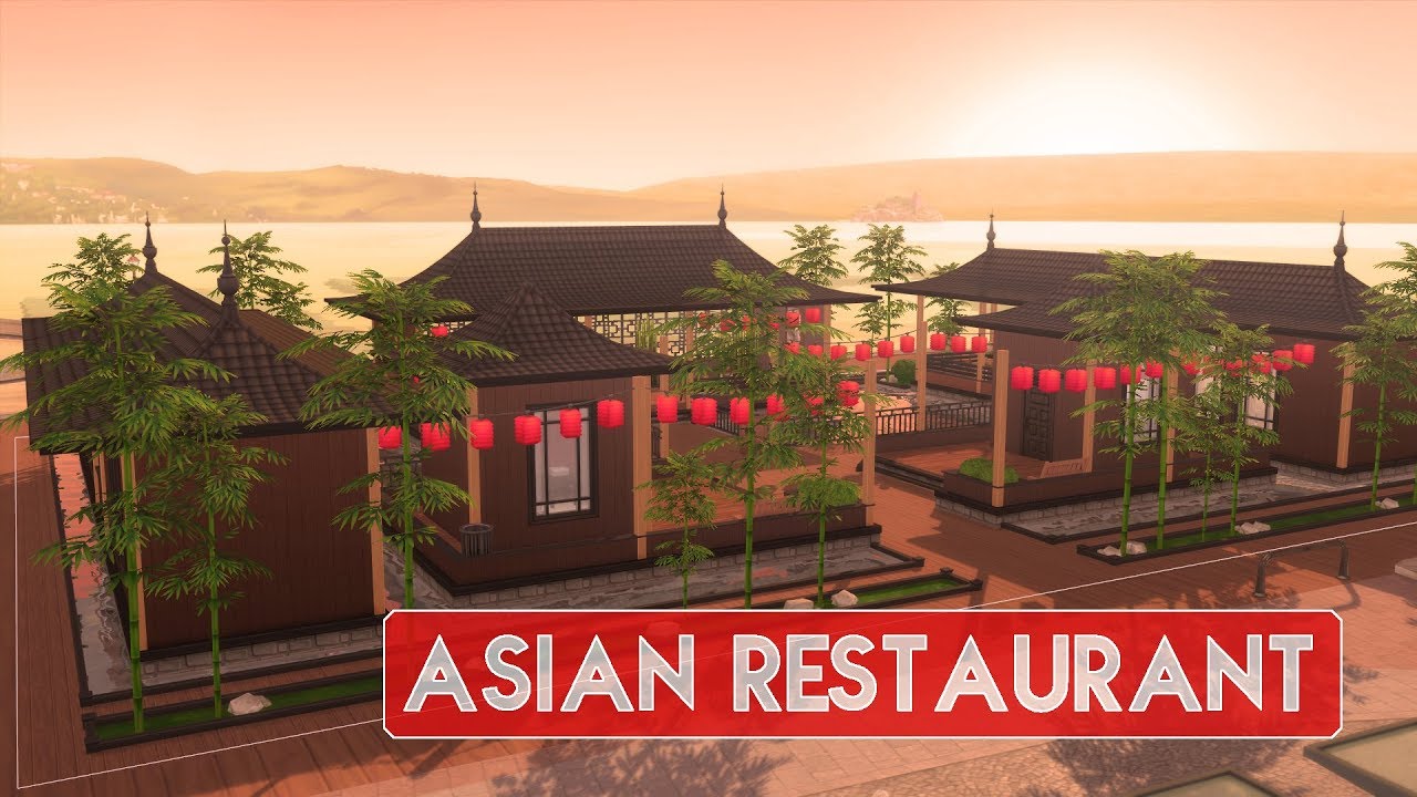 Sims 4 | House Building | Asian Restaurant