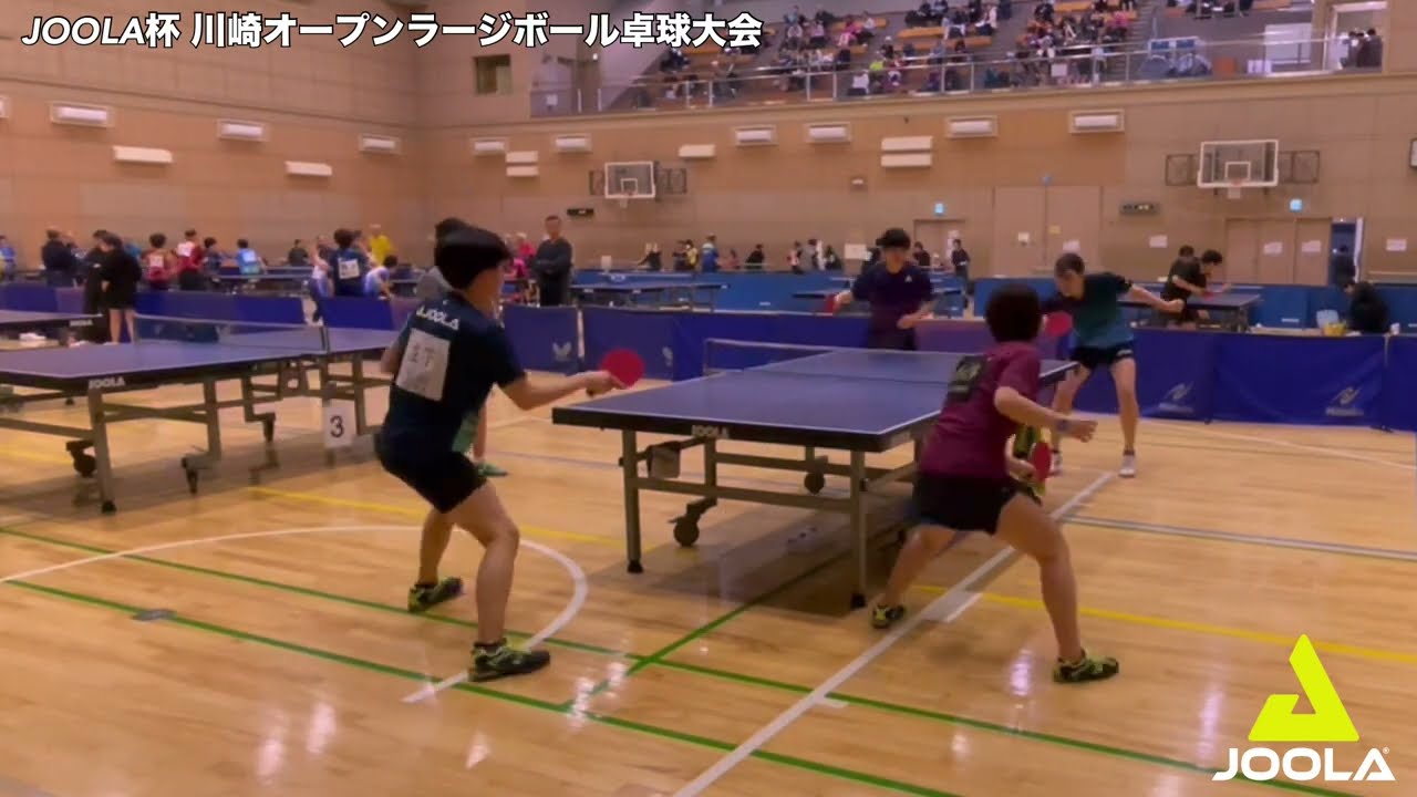 《JOOLA杯》若杉なおきペア vs 都築あきひこペア【卓球／ラージボール】