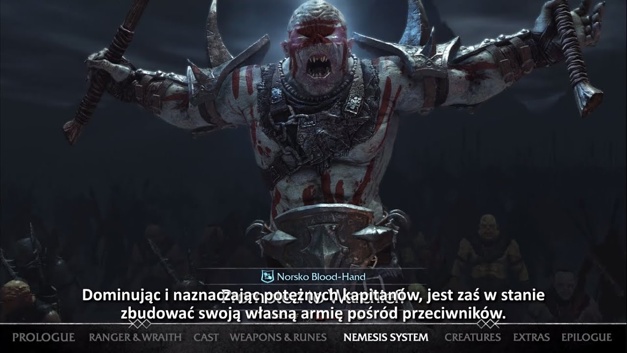 Śr&oacute;dziemie: Cień Mordoru - przedstawienie gry. Polskie napisy.