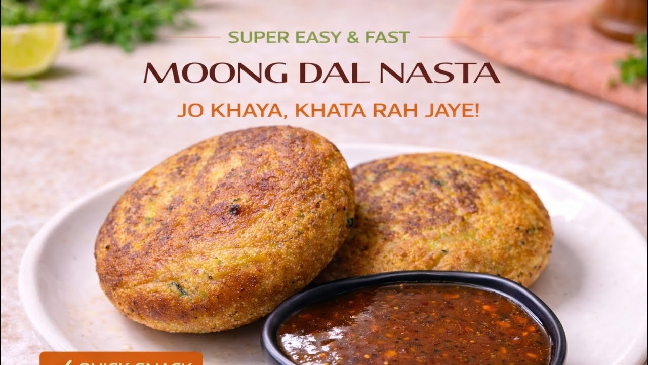 Moong Dal Nasta | Khate Hi Reh Jaoge 😍 | Super Easy & Quick