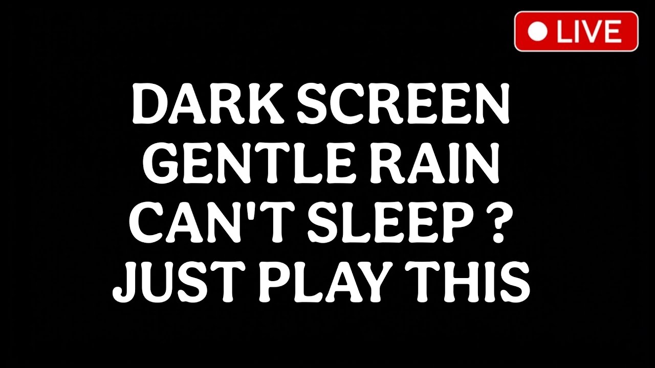 Gentle Rain sound to Sleep FAST + Black Screen - Rain Sounds for Sleeping🌧️