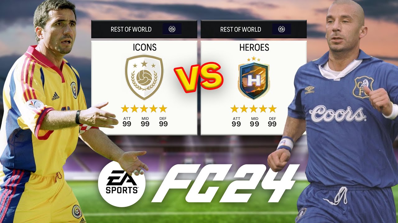Icons VS Heroes în FC 24 🔥