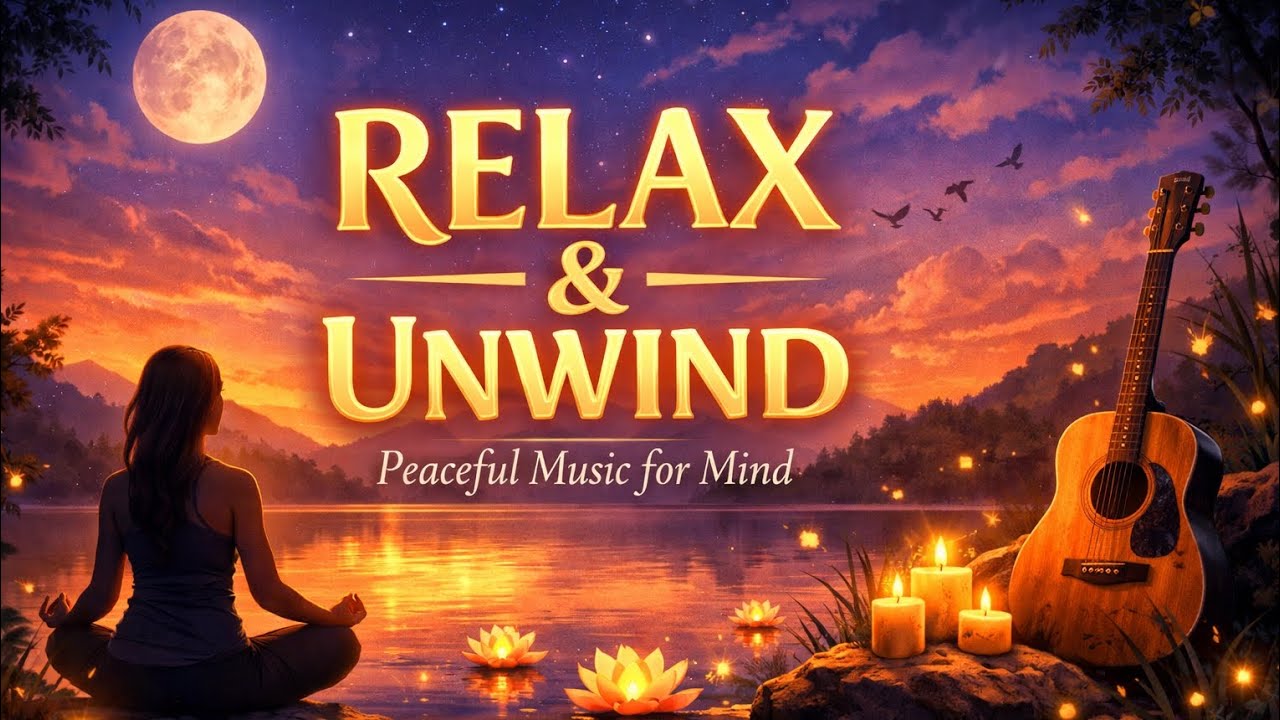 RELAX & UNWIND 🌙 | Peaceful Instrumental Music for Stress Relief, Meditation & Sleep