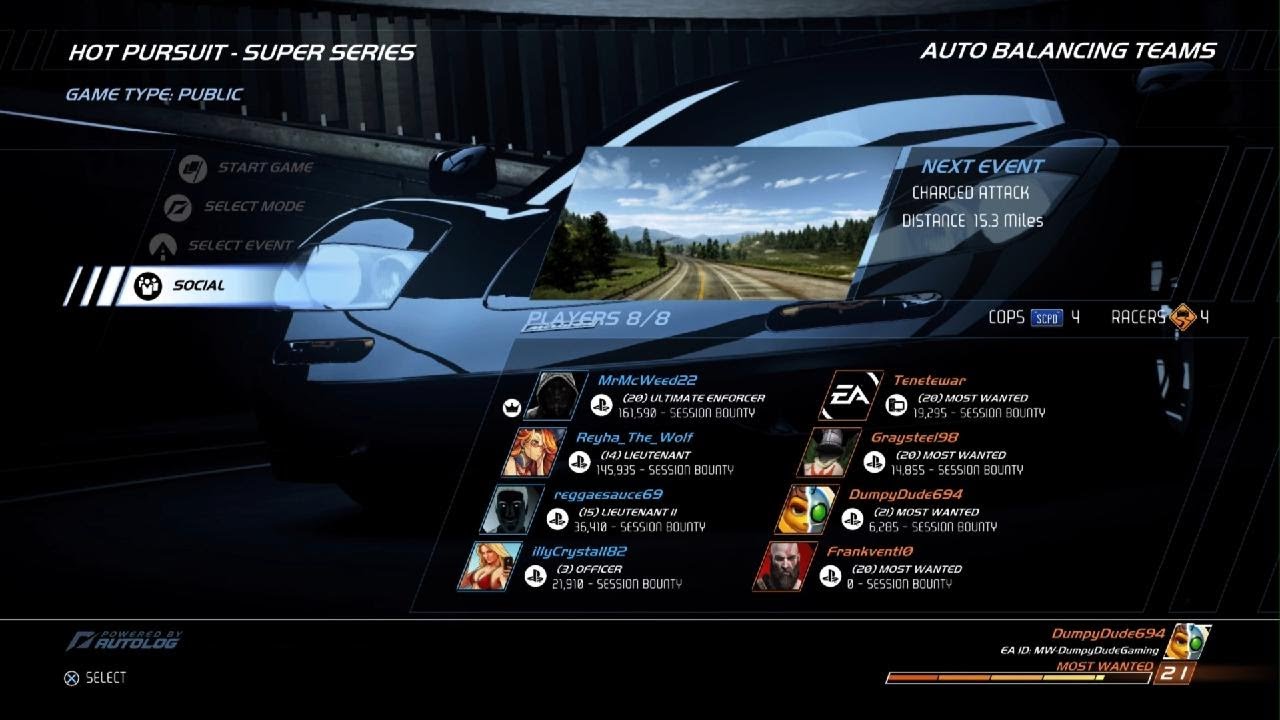 NFS Hot Pursuit Remastered: Online - Hot Pursuit - Super Series: Charged Attack