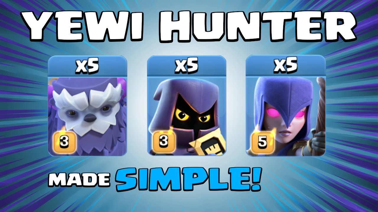 YETIS + WITCHES + HEADHUNTERS = STUNNING! NEW TH13 Attack Strategy - Clash of Clans