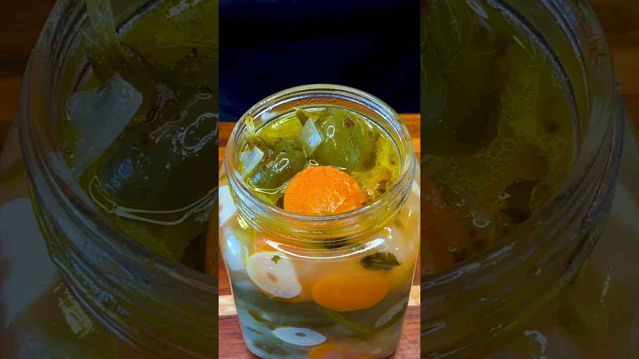 Make Your Own Pickled Jalape&ntilde;os Easy Homemade Recipe #shorts