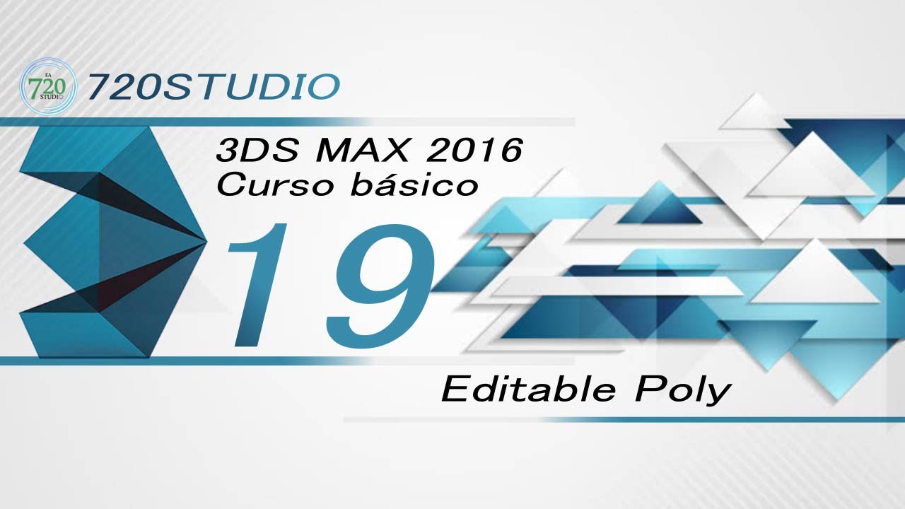 3ds Max 2016 - Editable Poly - Tutorial Básico 19 - En Español