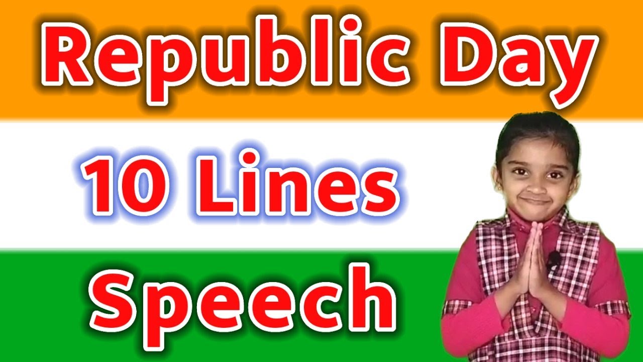 10 lines on Republic day in english | Republic day speech | 26 January Speech | By Pragati Moses