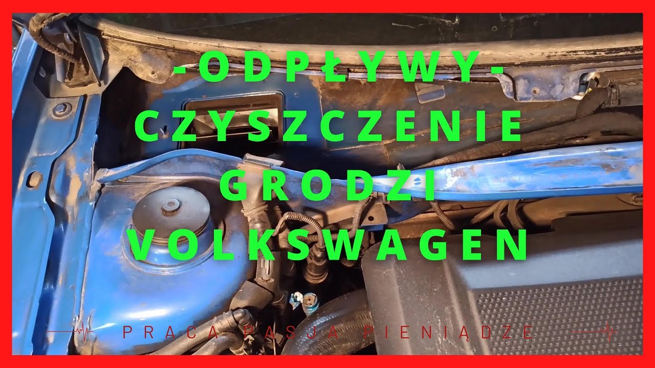 ZATKANE ODPŁYWY VOLKSWAGEN - czyszczenie grodzi GOLF IV