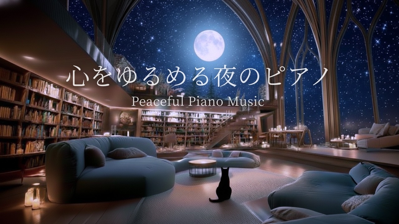 【夜に心をゆるめるピアノ】がんばった自分にやさしい休息時間｜深く眠るためのリラックス音楽｜自律神経を整える｜Relaxing｜432Hz🌿