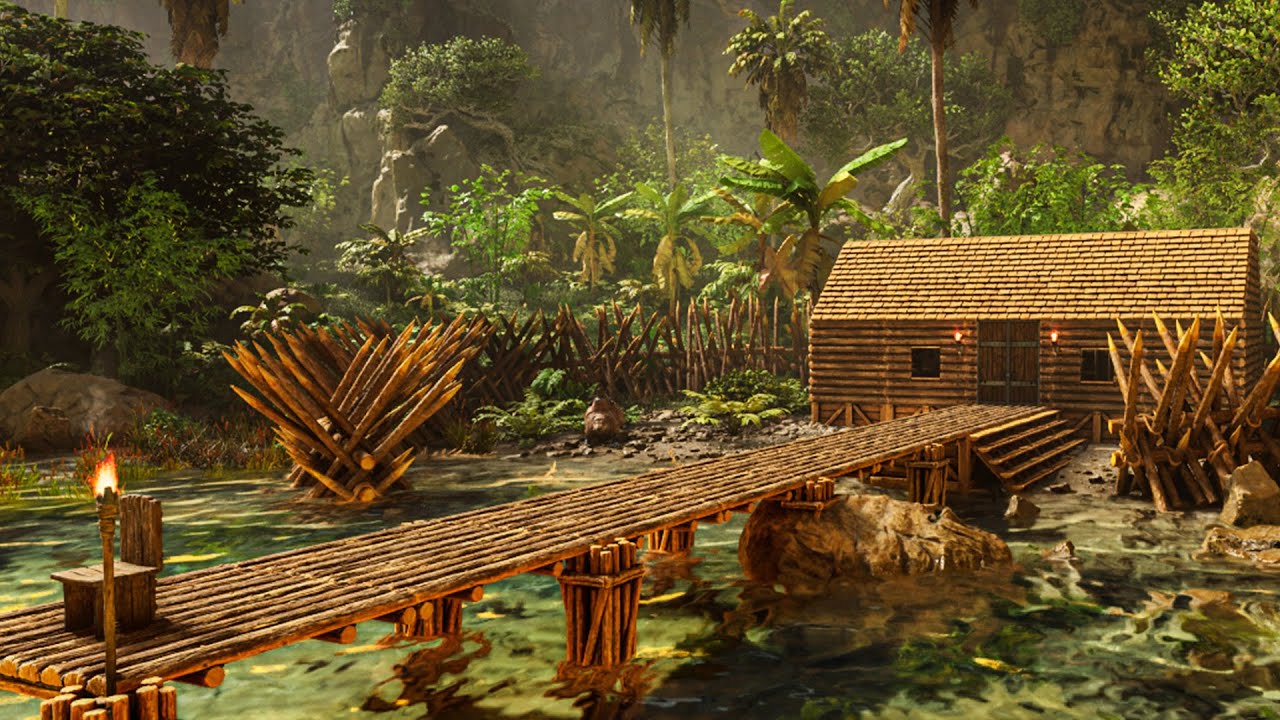 I Built a Teeny Lakehouse! | Ark Ascended | The Island Day: 3