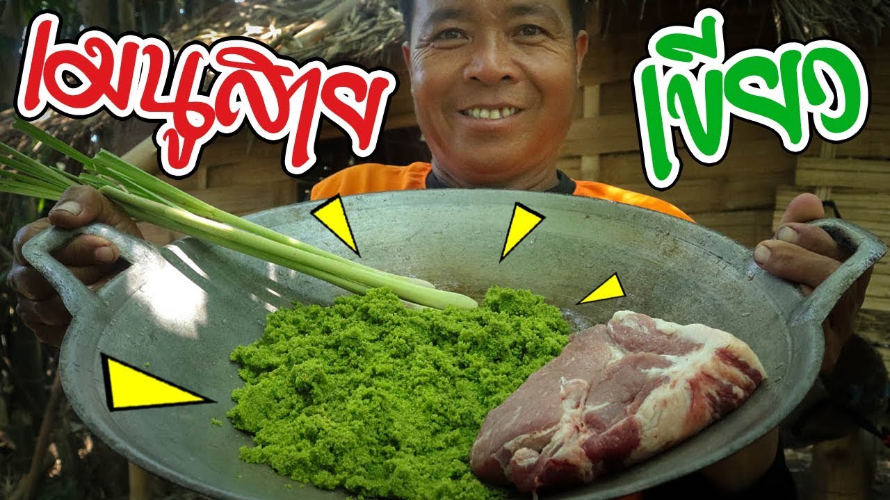 ทำอาหารในป่า แกงไข่ผำ เขียวทั้งหม้อ สูตรครัวป่าไผ่ [ SAN CE ]
