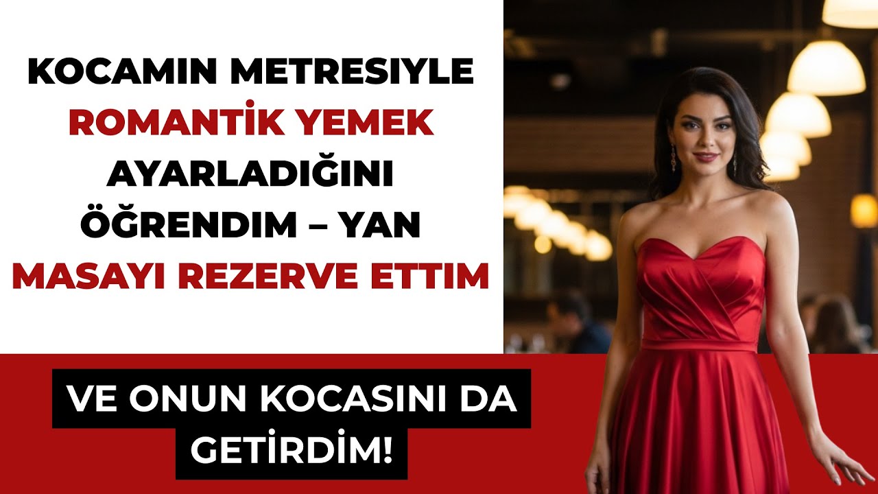 KOCAMIN ALDATMA YEMEĞİNİN YANINDAKİ MASAYI REZERVE ETTİM — VE KADININ KOCASINI DA YANIMDA GETİRDİM