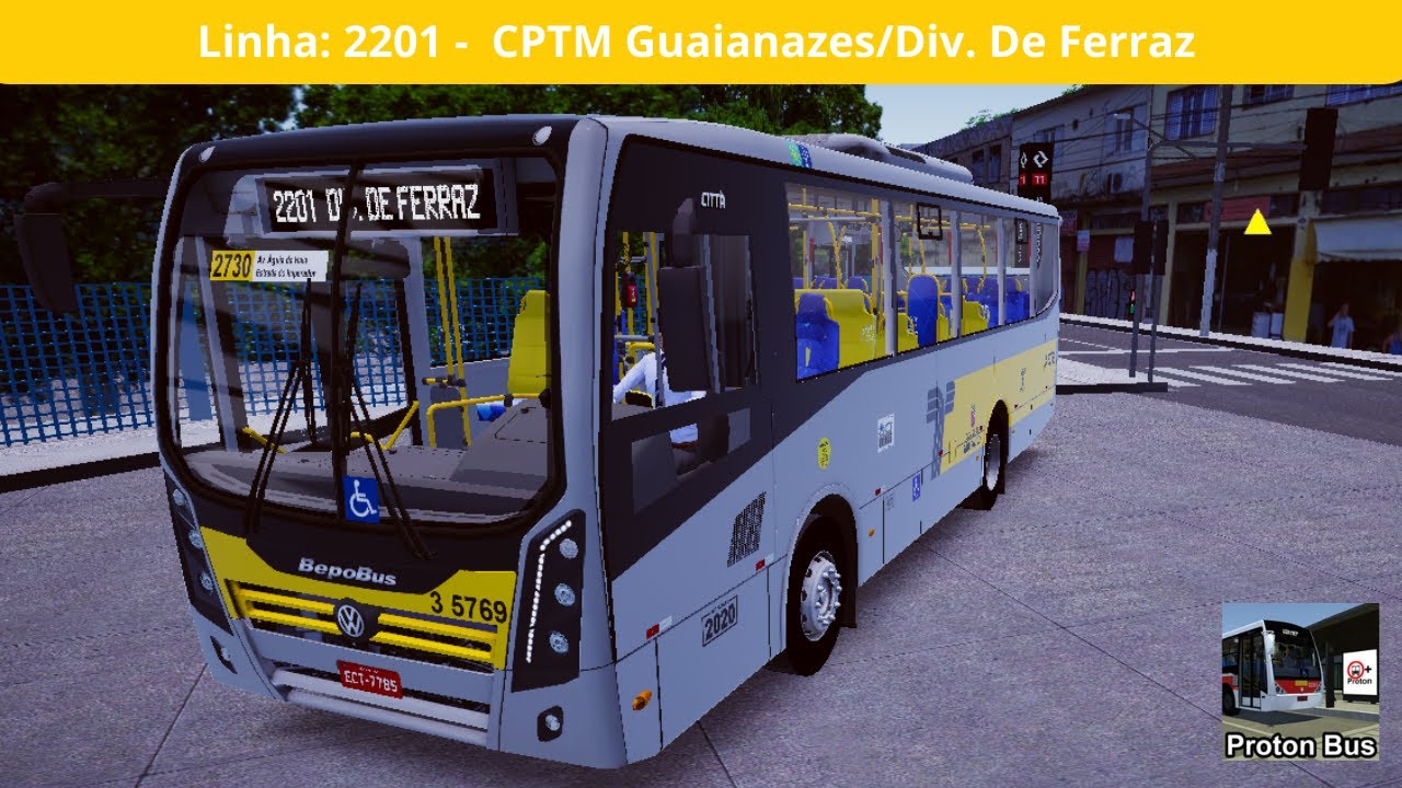 Proton Bus Simulator - Bepobus Cittá MIDI VW: 17.230 OD - Linha: 2201
