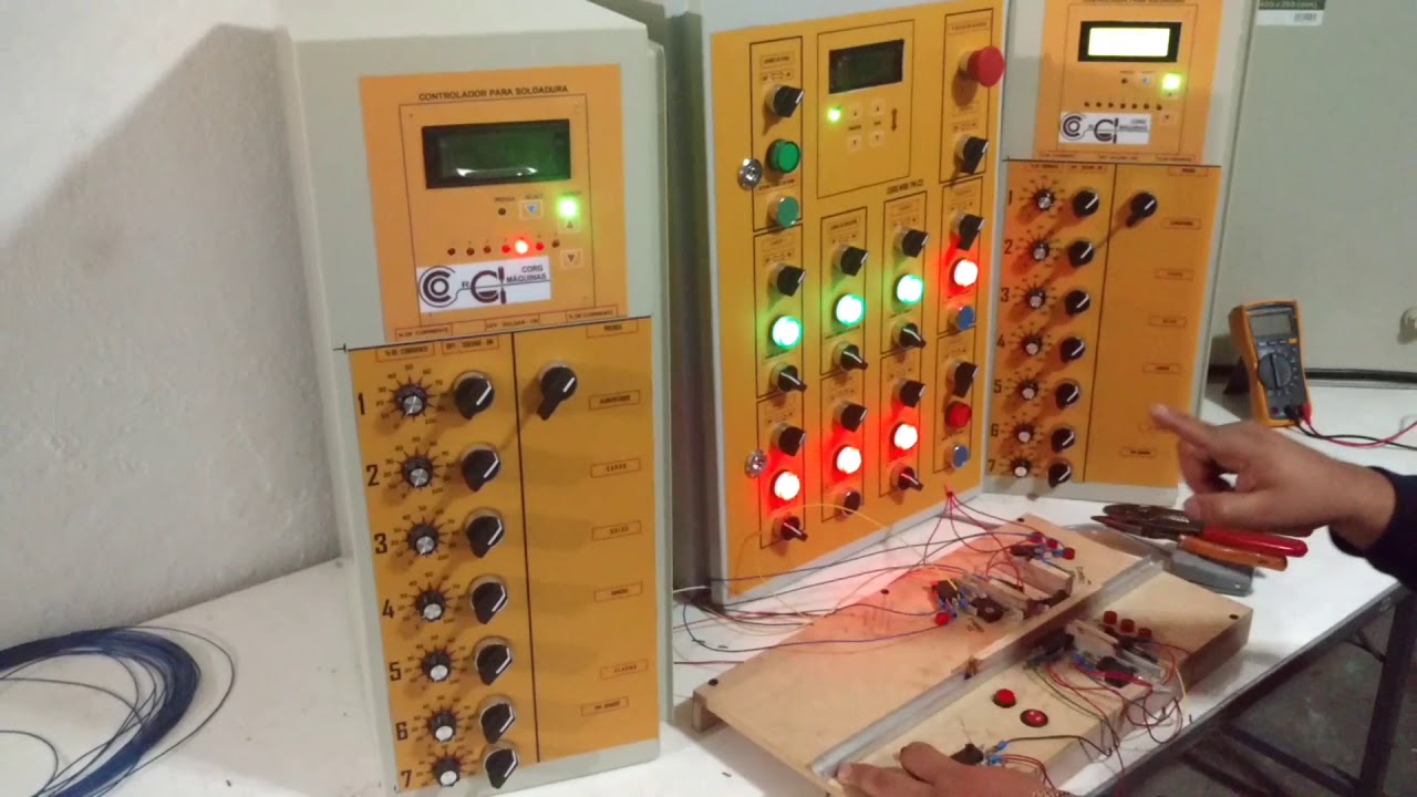Paneles de control, para soldar panel de construcci&oacute;n
