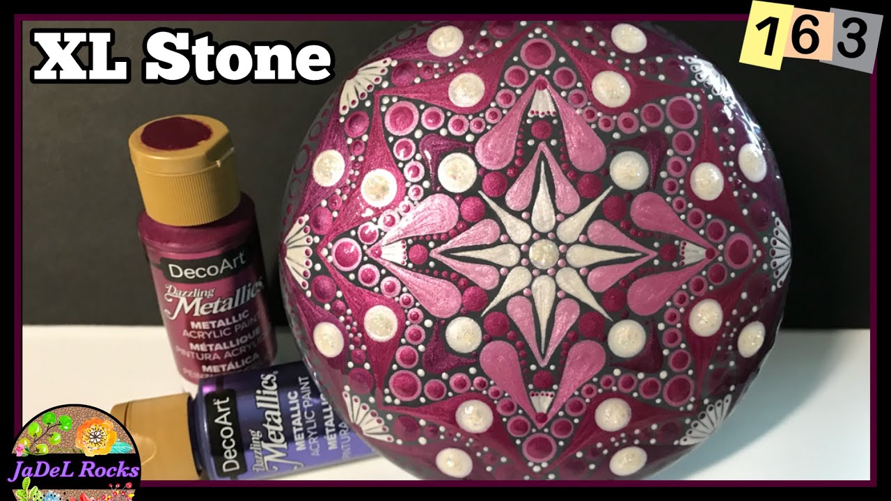 Extra Large Berry Pink Mandala | DecoArt Dazzling Metallics